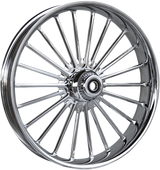 RC COMPONENTS Illusion Front Wheel - Dual Disc/No ABS - Chrome - 21"x3.50" 21350-9031-126C