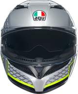 AGV K3 Helmet - Fortify - Gray/Black/Yellow Fluo - Small 2118381004011S