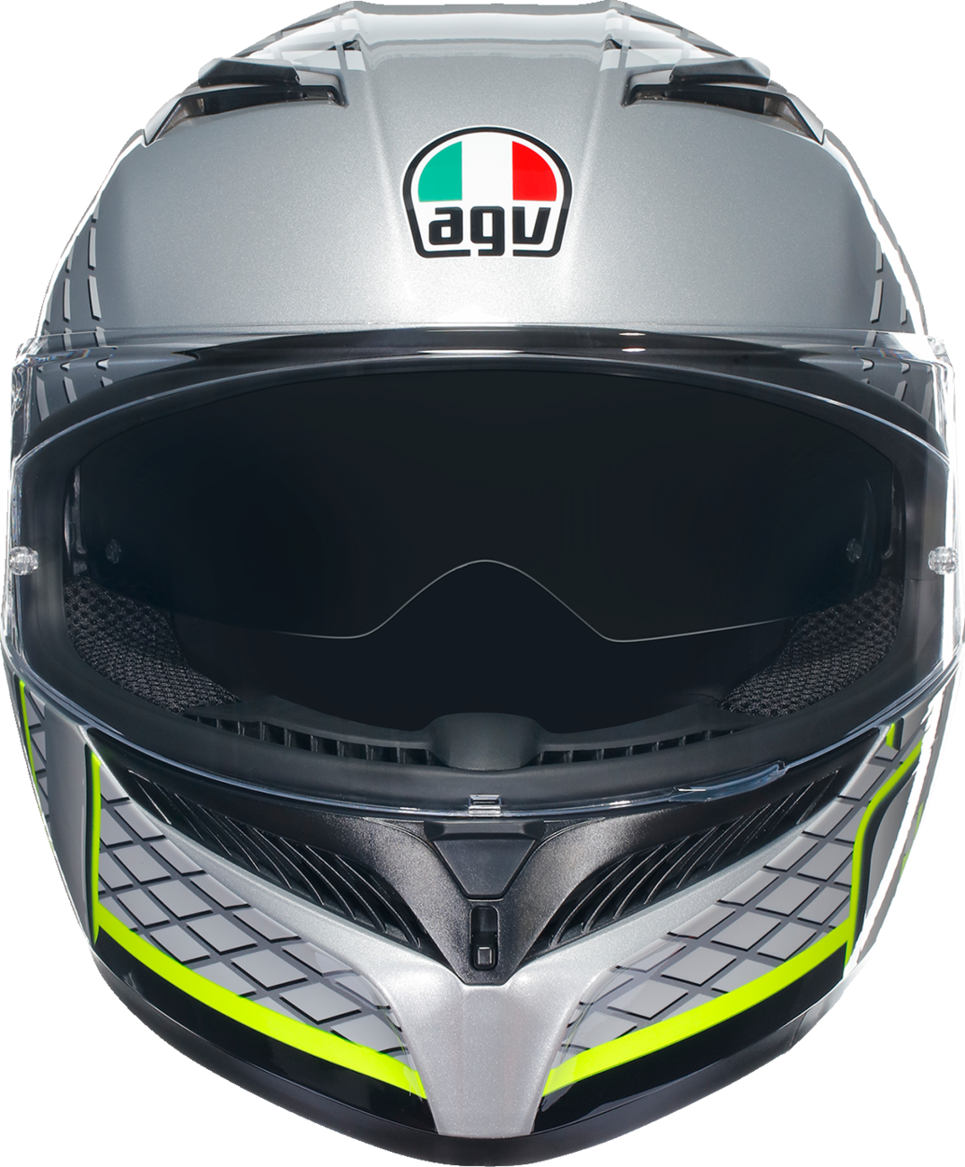 AGV K3 Helmet - Fortify - Gray/Black/Yellow Fluo - Medium 2118381004011M