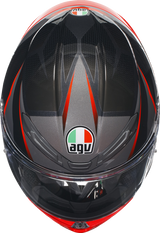 AGV K6 S Helmet - Slashcut - Black/Gray/Red - Medium 2118395002014M