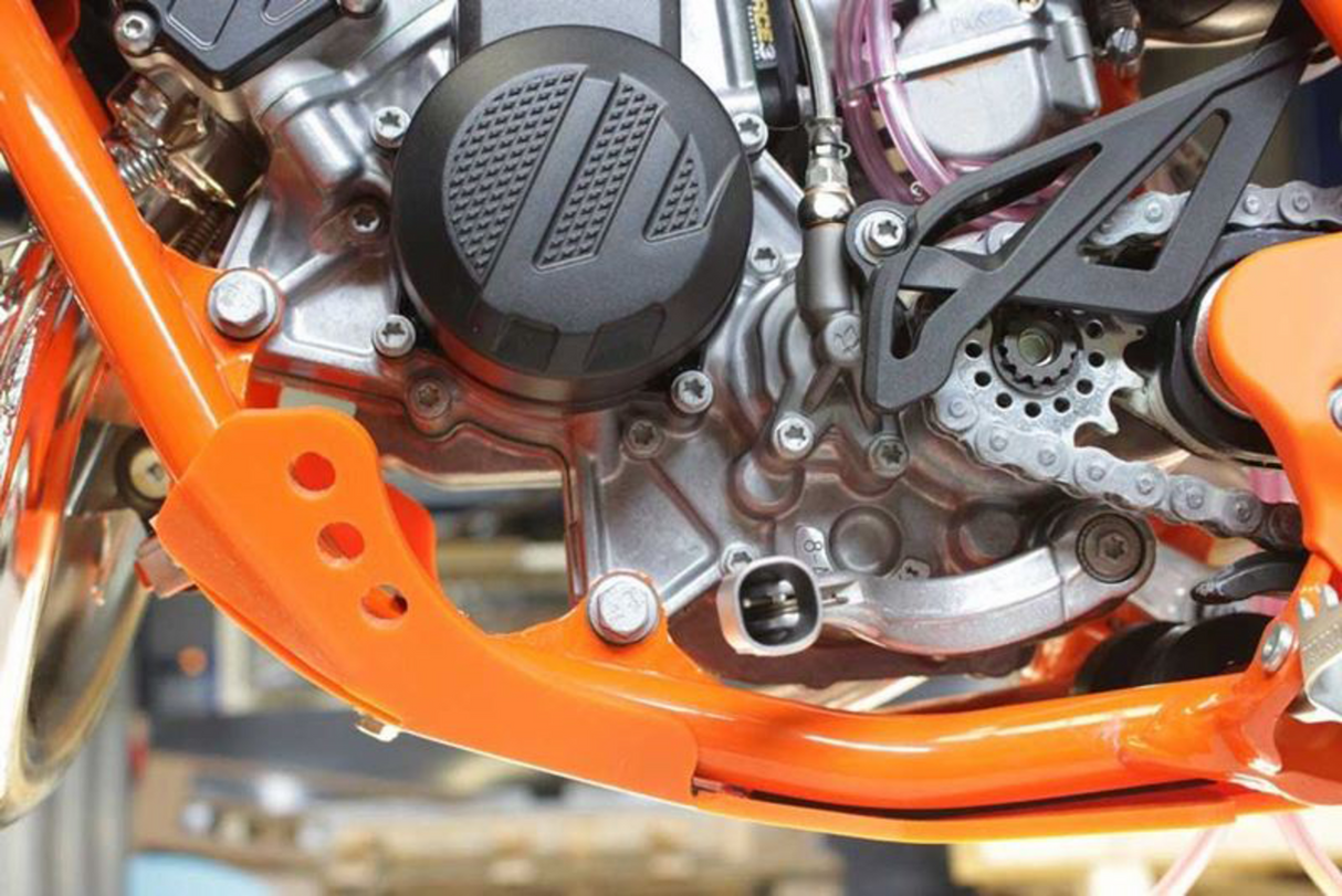 AXP RACING Skid Plate - Orange - KTM SX 85 AX1486