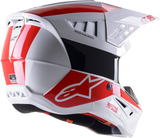 ALPINESTARS SM5 Helmet - Bond - White/Red - Large 8303522-2032-LG