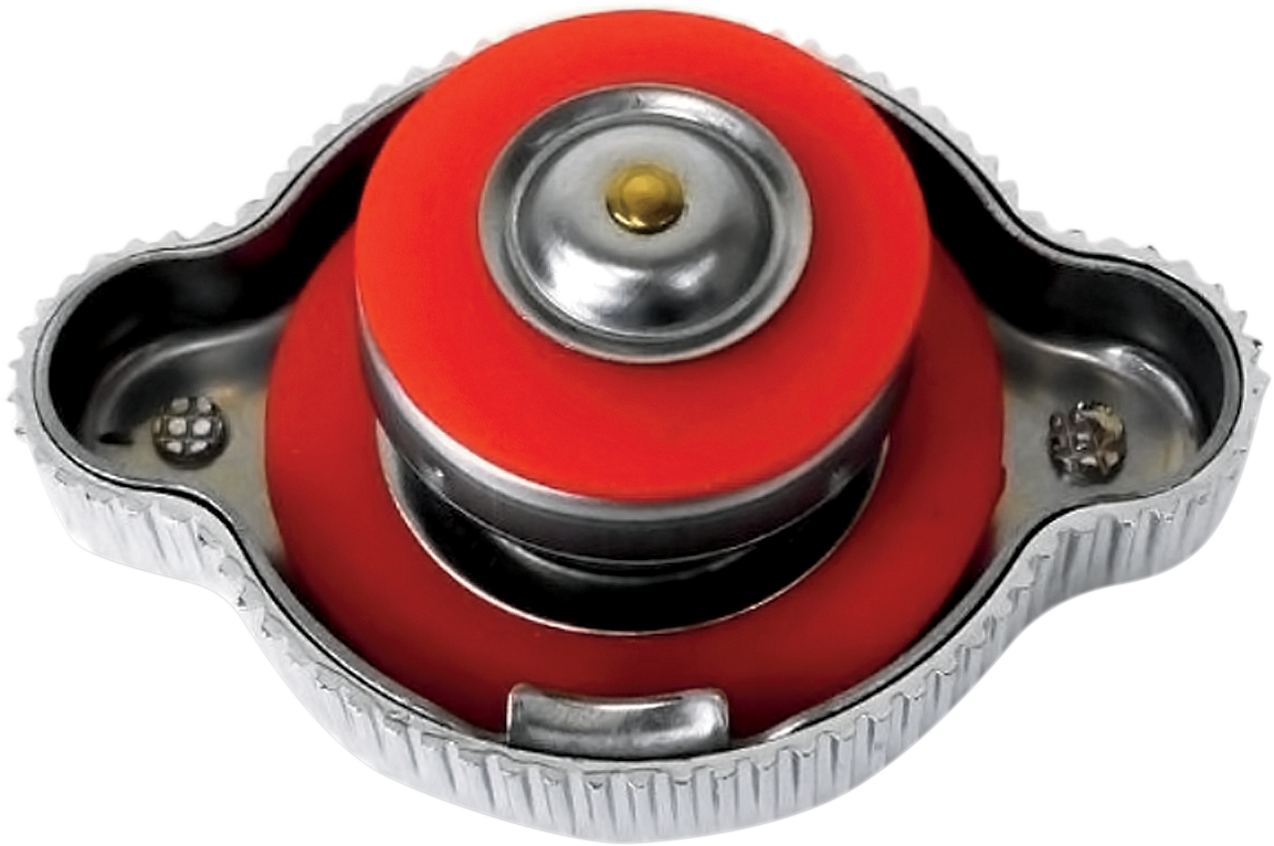 K&S TECHNOLOGIES High Pressure Radiator Cap - Chrome Cap - Red Seal - 23 PSI 58-1016BK