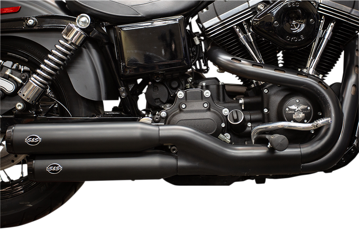 S&S CYCLE Grand National Mufflers - Ceramic Black 550-0725