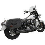 BASSANI XHAUST 4" Slip-On Muffler with 2-1/2" x 10" Baffle Core - Black - 49-State 1S38FB