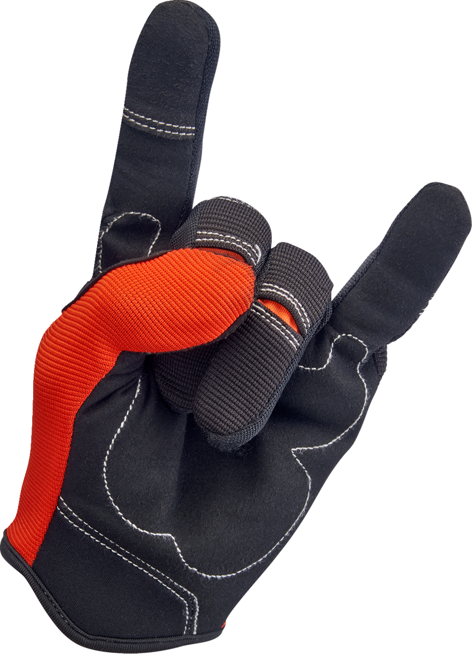 BILTWELL Moto Gloves - Orange/Black - 2XL 1501-0106-006