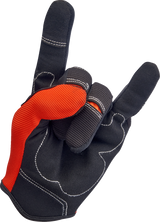 BILTWELL Moto Gloves - Orange/Black - 2XL 1501-0106-006