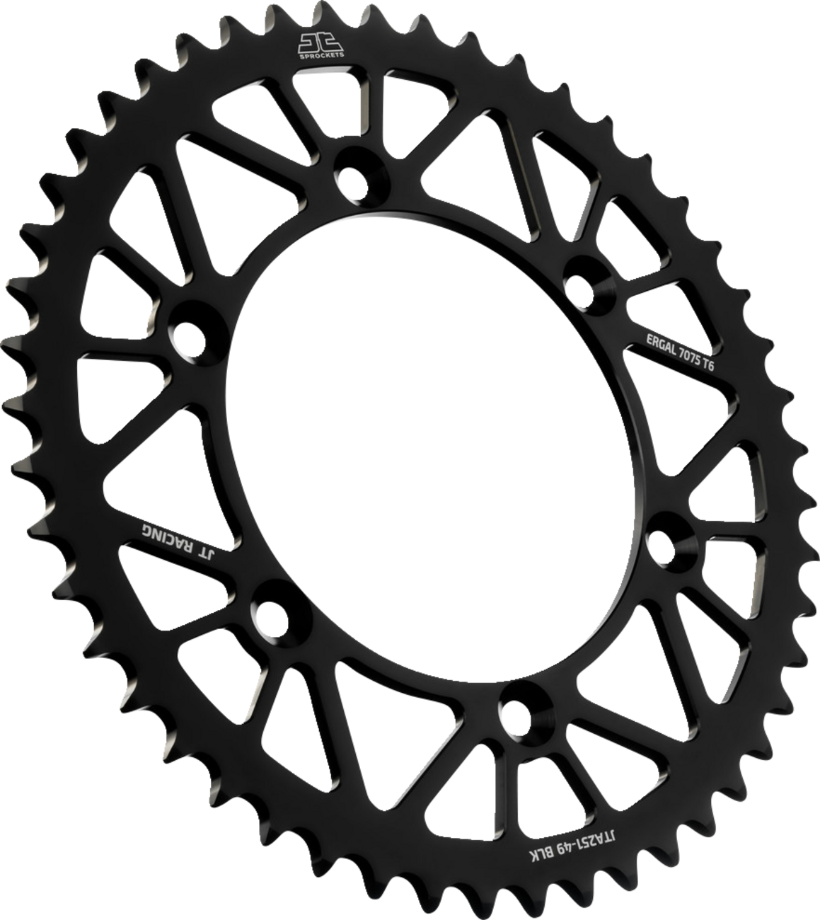 JT SPROCKETS Rear Sprocket - Black - 49 Tooth - Yamaha JTA251.49BLK