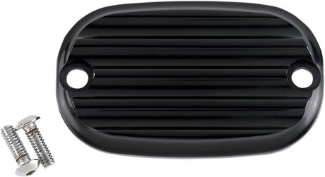 JOKER MACHINE Master Cylinder Cover - Finned - Black 08-01-2001