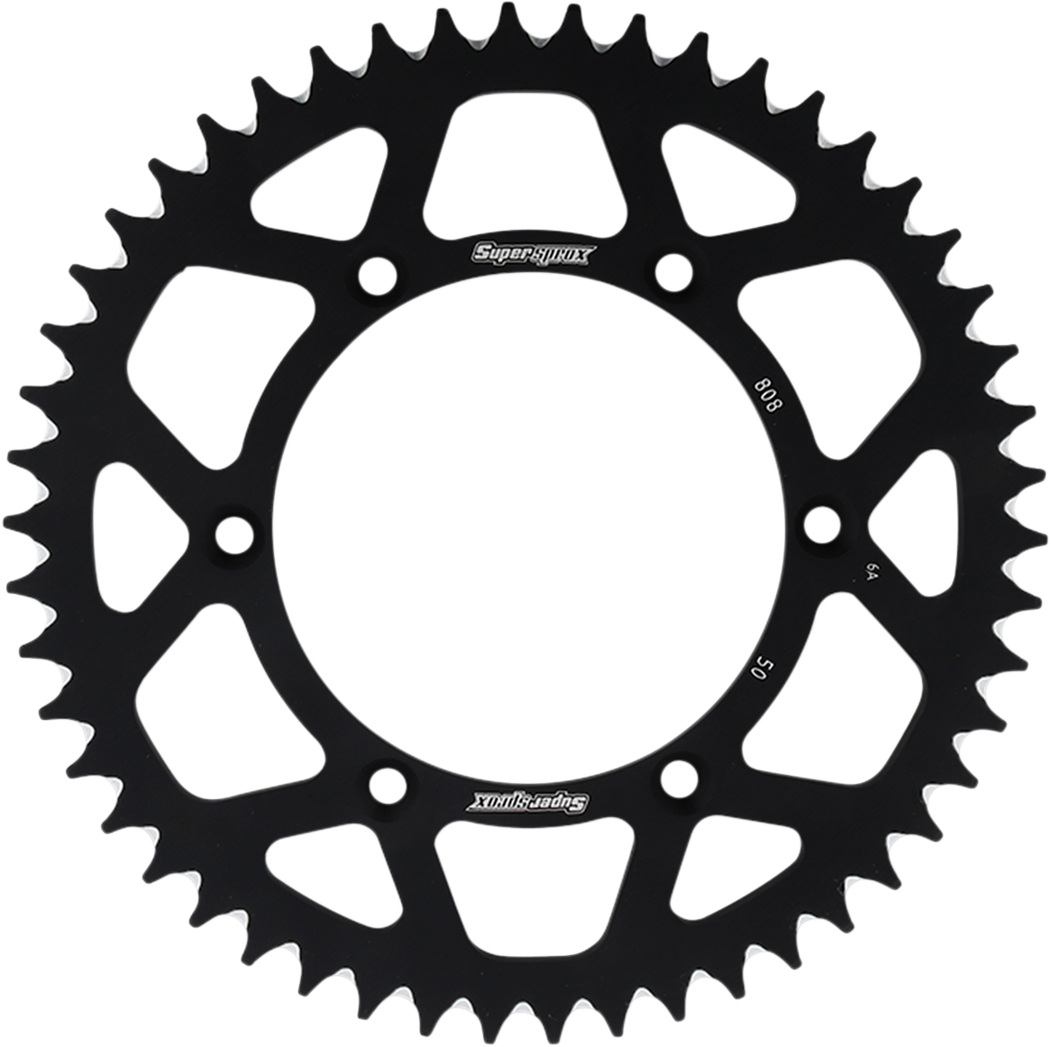 SUPERSPROX Rear Sprocket - Black - Kawasaki/Suzuki - 50 Tooth RAL-808-50-BLK