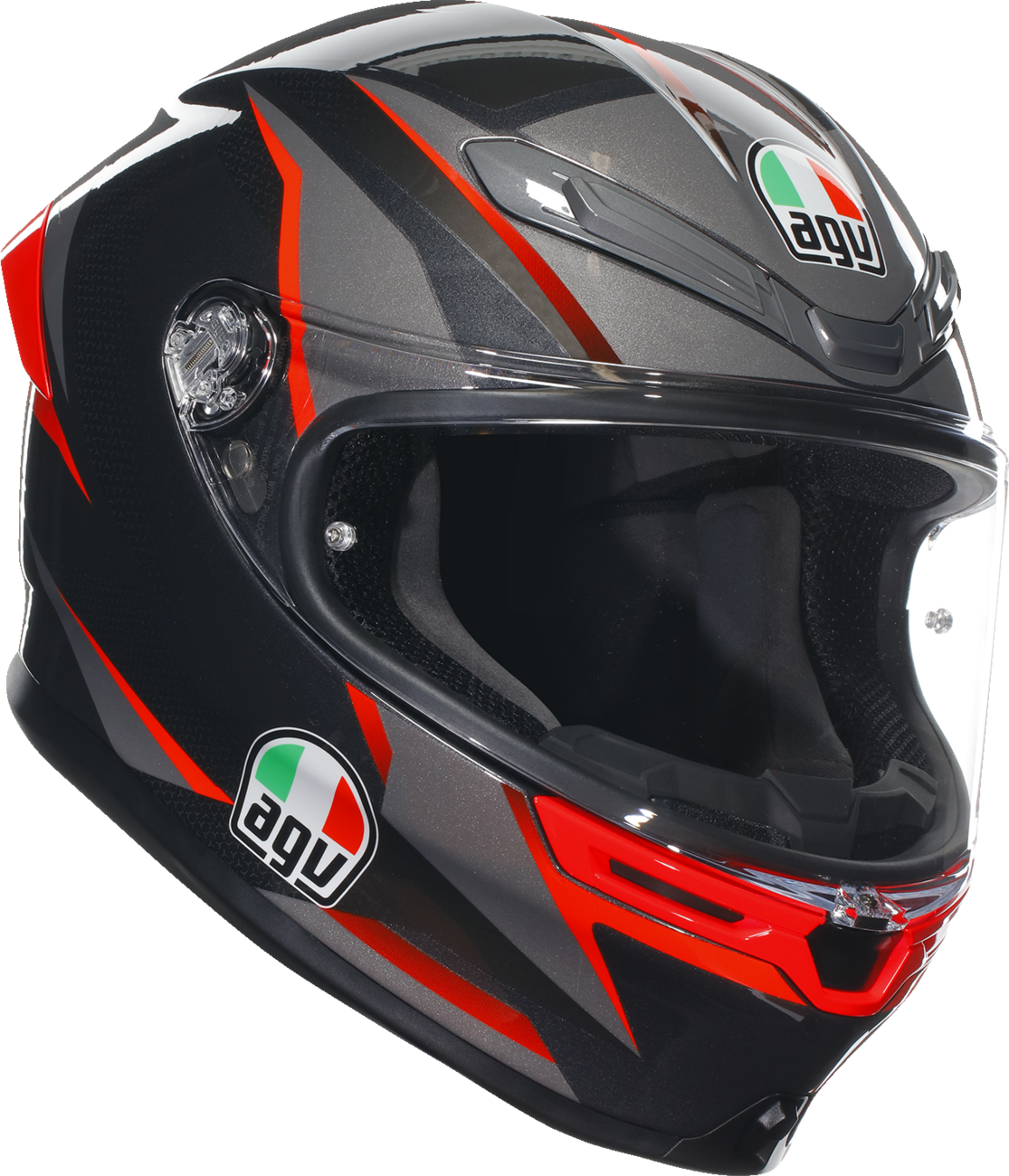 AGV K6 S Helmet - Slashcut - Black/Gray/Red - XL 2118395002014XL