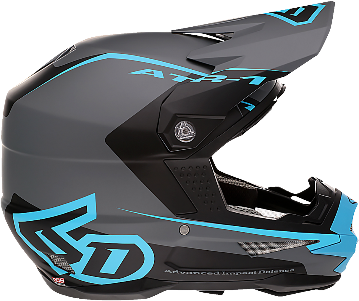 6D ATR-1 Helmet - Stealth - Cyan - 2XL 10-4629