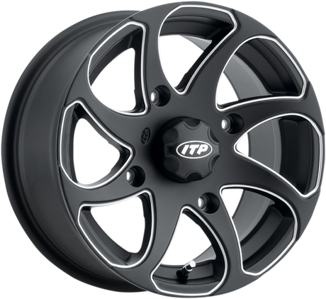 ITP Wheel - Twister - Directional - Front/Rear | Left - Milled Black - 14x7 - 4/137 - 5+2 1422328727BL