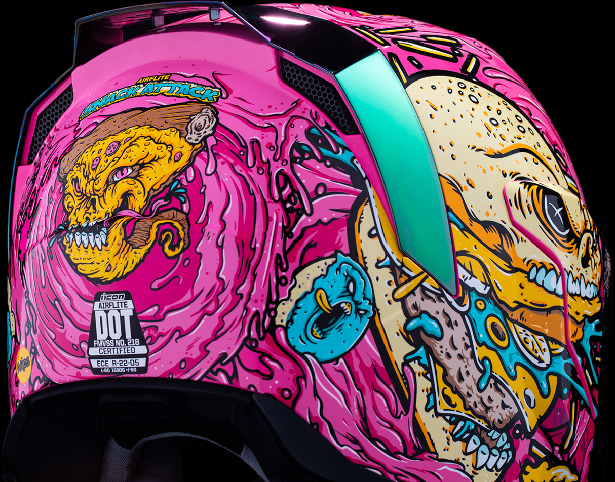 ICON Airflite™ Helmet - Snack Attack - MIPS® - Pink - XL 0101-16931