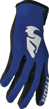 THOR Youth Sector Gloves - Navy/White - Small 3332-1740