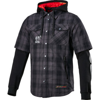 ALPINESTARS MSE Tartan Jacke - Grau/Schwarz - Medium 4300424-9610-M