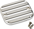 JOKER MACHINE Master Cylinder Cover - Brake - Front - Finned - Chrome 951019-3