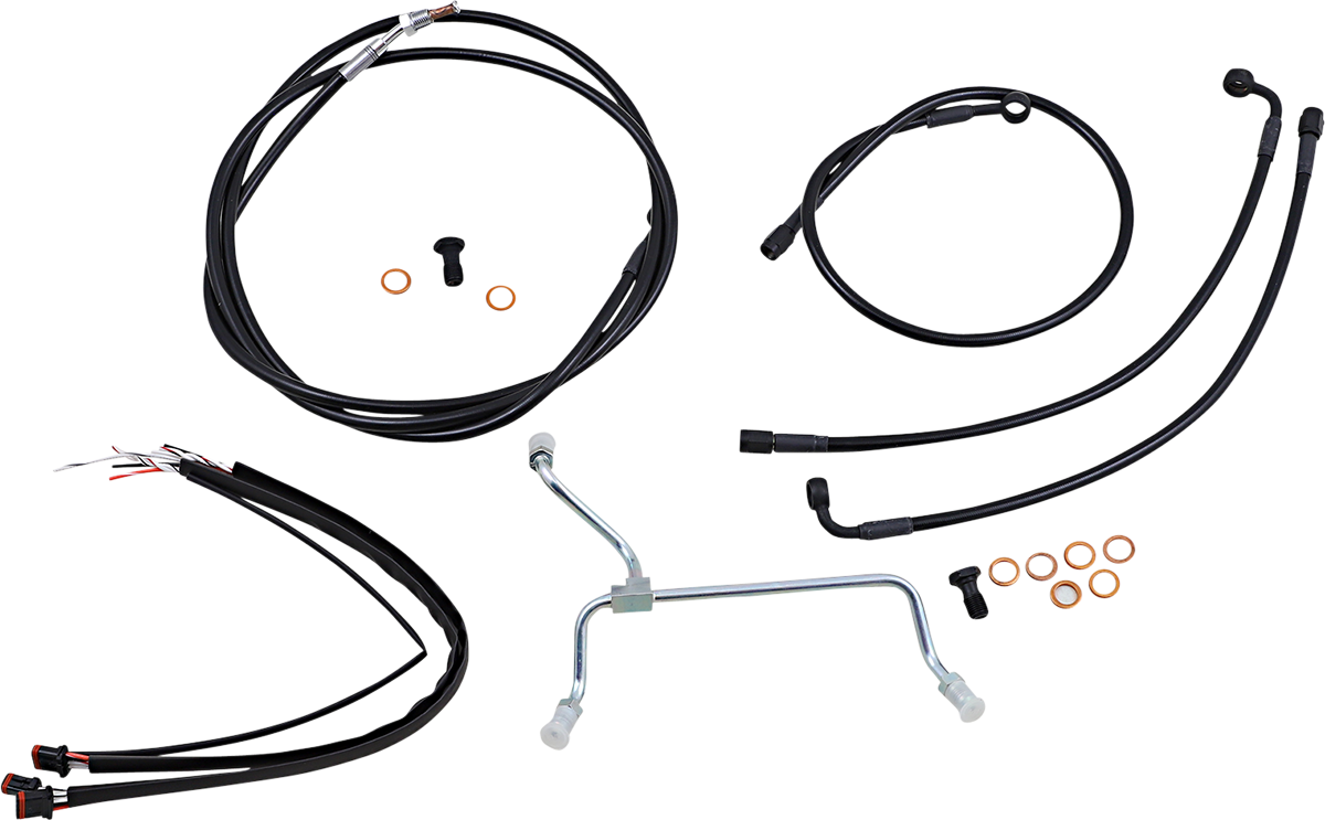 BURLY BRAND Control Kit - 13" Ape Hanger Handlebars B30-1113