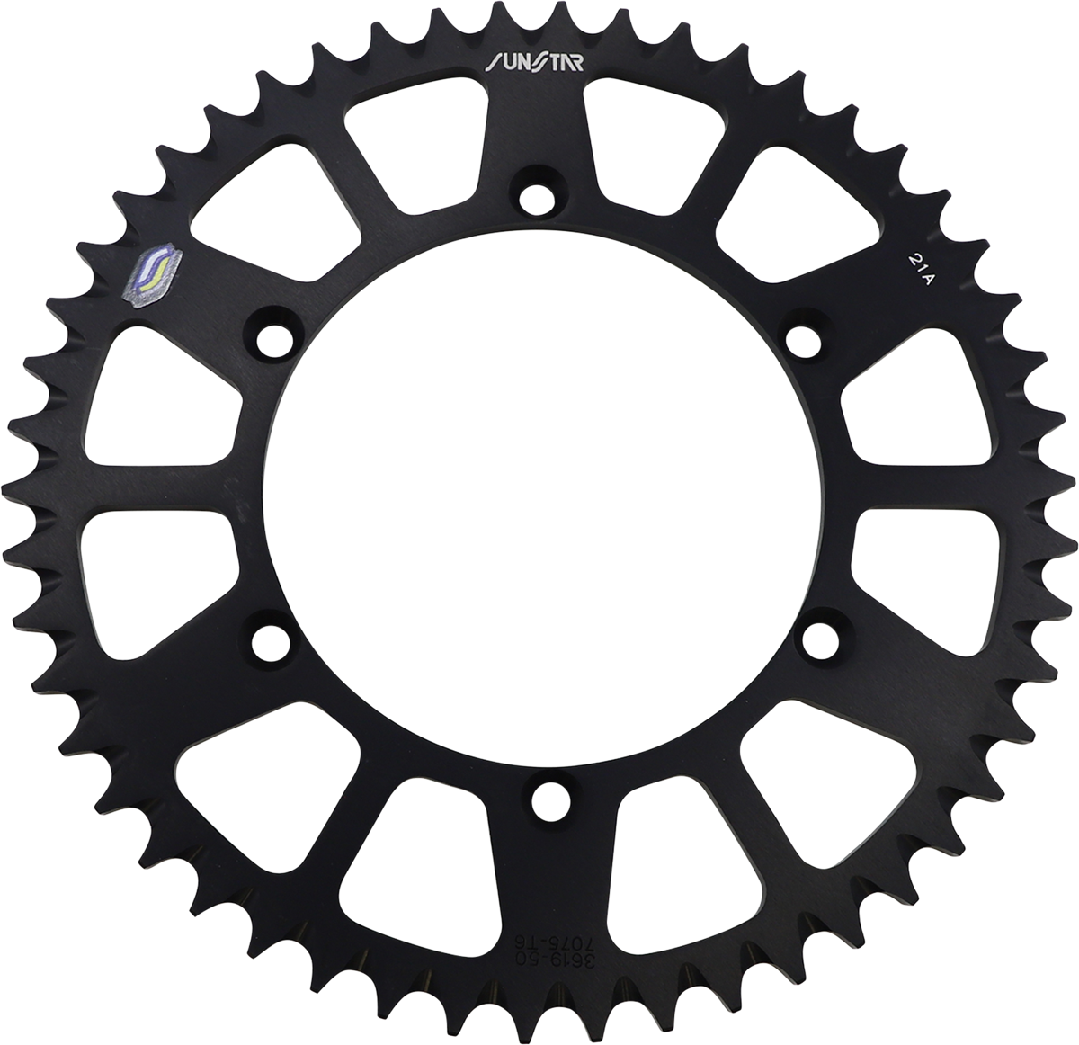 SUNSTAR SPROCKETS Rear Sprocket - 50 Tooth - Kawasaki - Black 5-361950BK