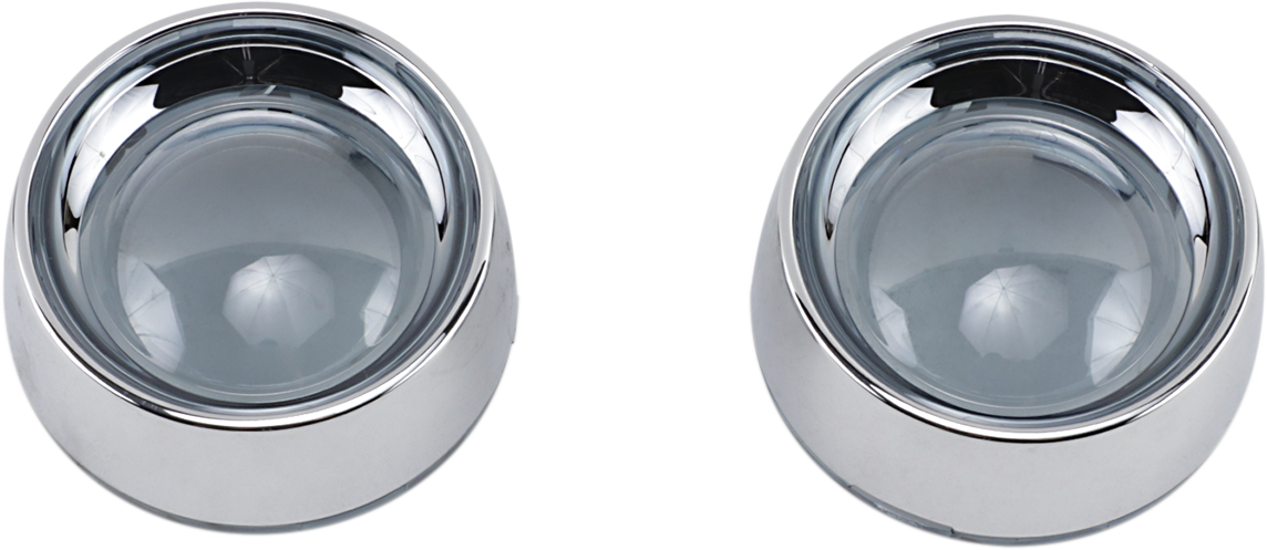 KURYAKYN Deep Dish Bezels - Chrome/Smoke Lens 2107