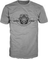 LETHAL THREAT Vintage Velocity Blow Your Mind T-Shirt - Gray - Large VV40170L