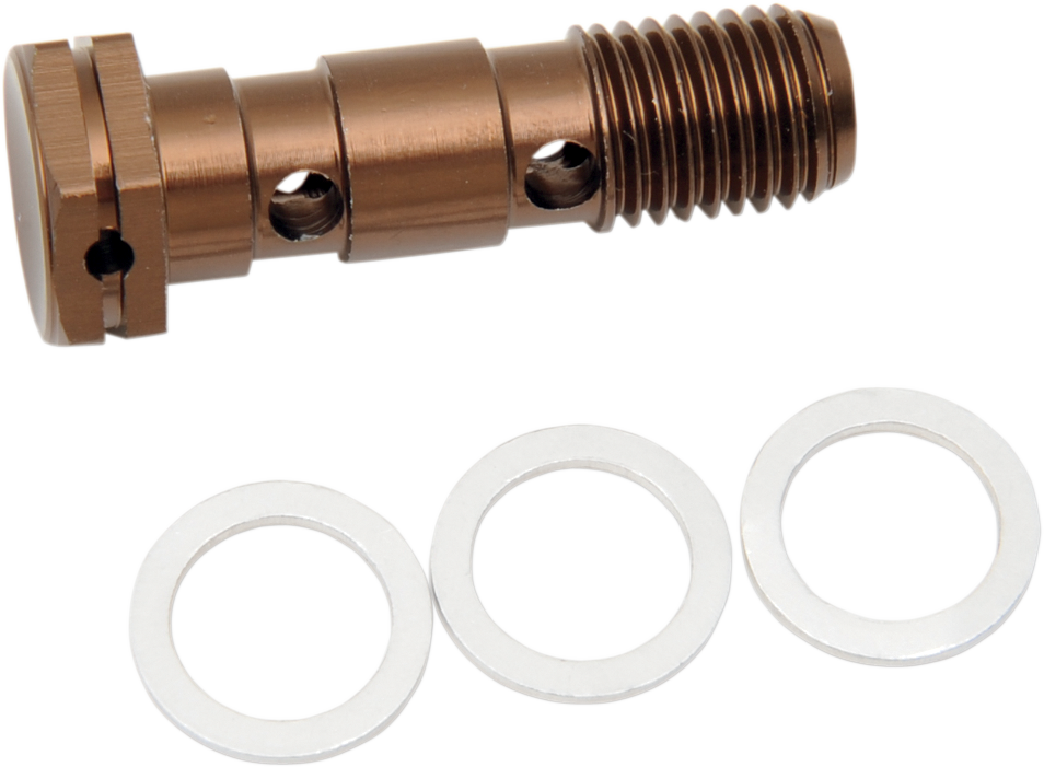 SHINDY Aluminum Banjo Bolt - Honda - Double 17-623