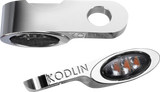 KODLIN MOTORCYCLE Turn Signal w/ Running Light - Universal - Chrome K68511