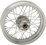 DRAG SPECIALTIES Front Wheel - Dual Disc/No ABS - Chrome - 16"x3.00" - ' 08+ FLT 64416A