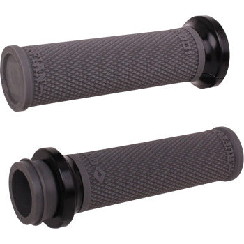 ODI Ruffian Lock-On Street Grips - Indian TBW - Graphite/Black V30ITWH-B