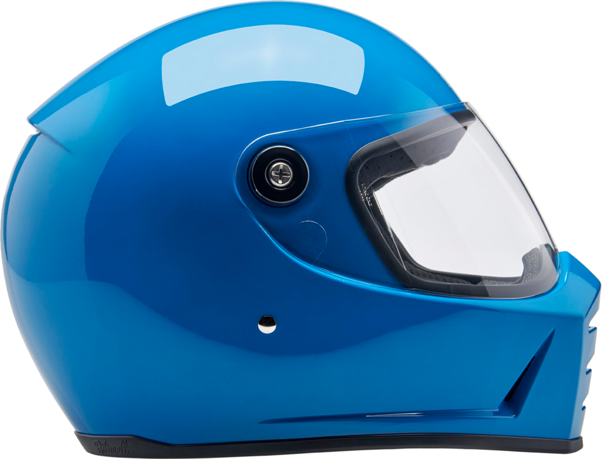 BILTWELL Lane Splitter Helmet - Gloss Tahoe Blue - Large 1004-129-504