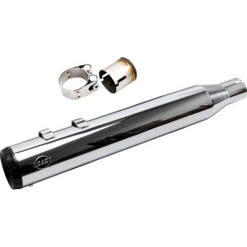 S&S CYCLE 2-into-1 4" Swindler Muffler Kit - Chrome - M8 Touring 550-1140