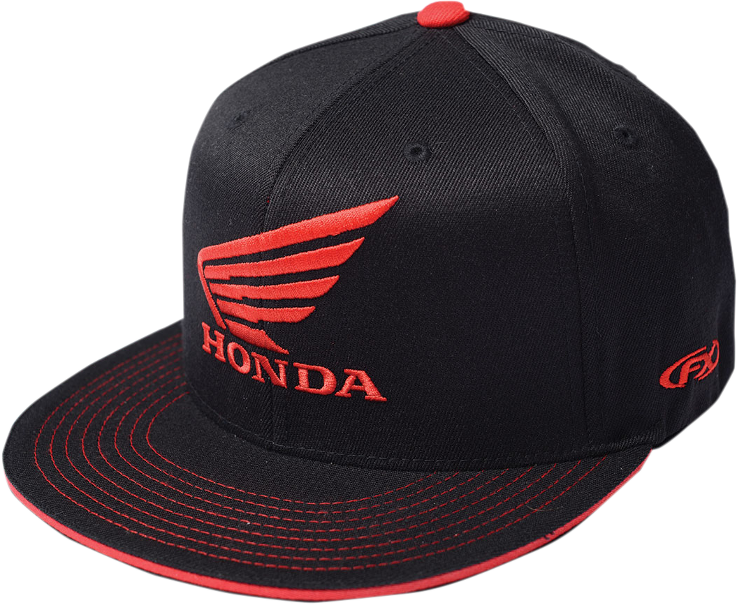 FACTORY EFFEX Honda Wing Flexfit® Hat - Black - Large/XL 17-88392