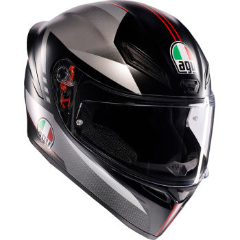 AGV K1 S Helmet - Lap - Matte Black/Gray/Red - Large 2118394003-034-L
