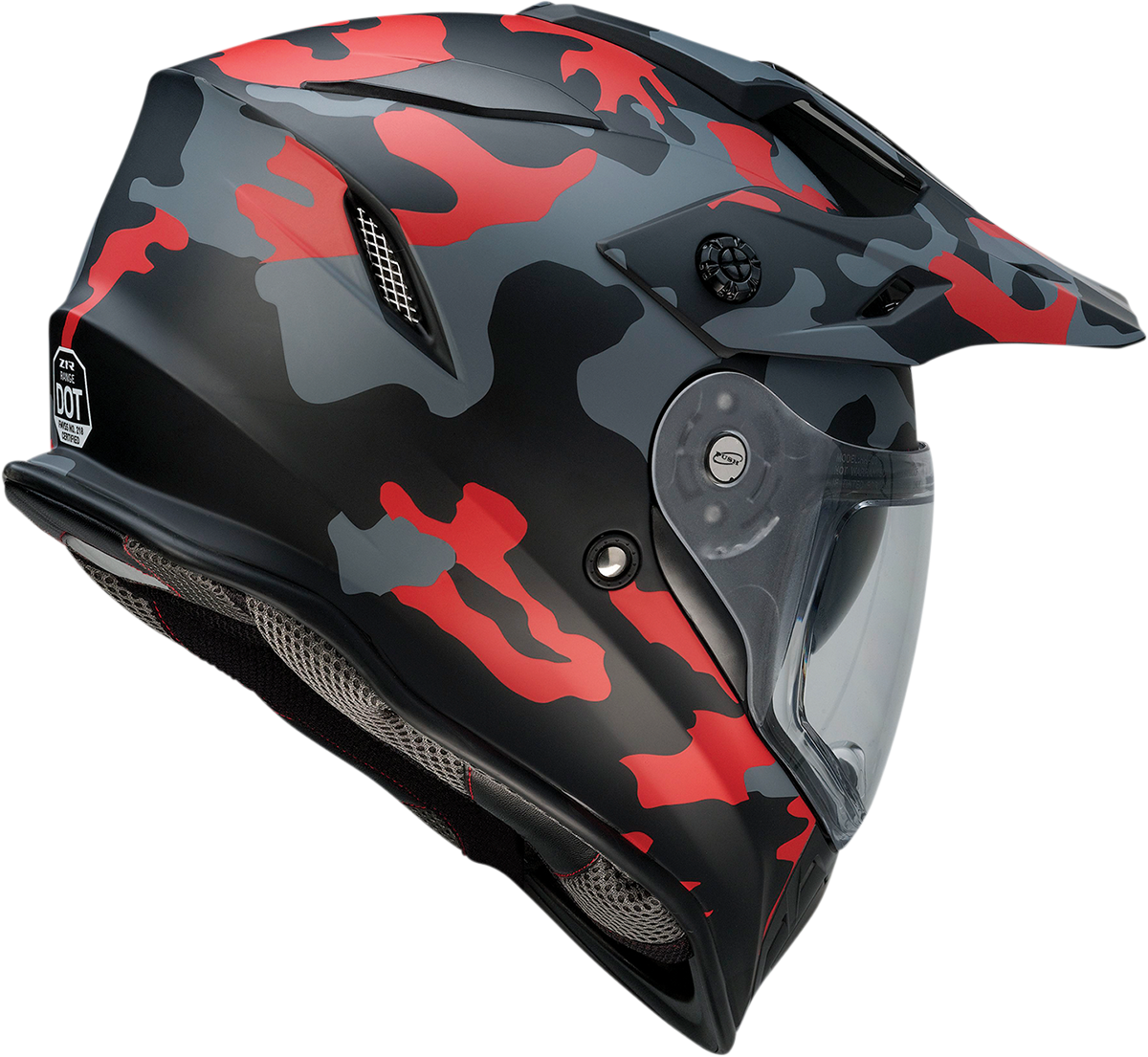 Z1R Range Helmet - Camo - Red - XS 0140-0093