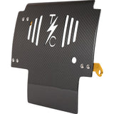 THRASHIN SUPPLY CO. Skid Plate - Carbon Fiber/Gloss - With Gold Brackets - FLHX/FLTRX TSC-3034-5