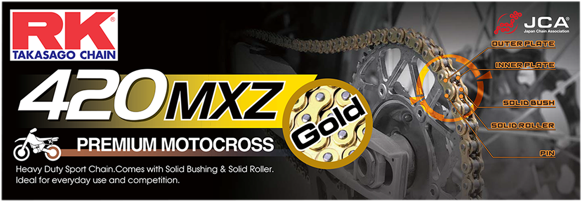 RK 420 MXZ - Heavy Duty Drive Chain - 114 Links GB420MXZ-114