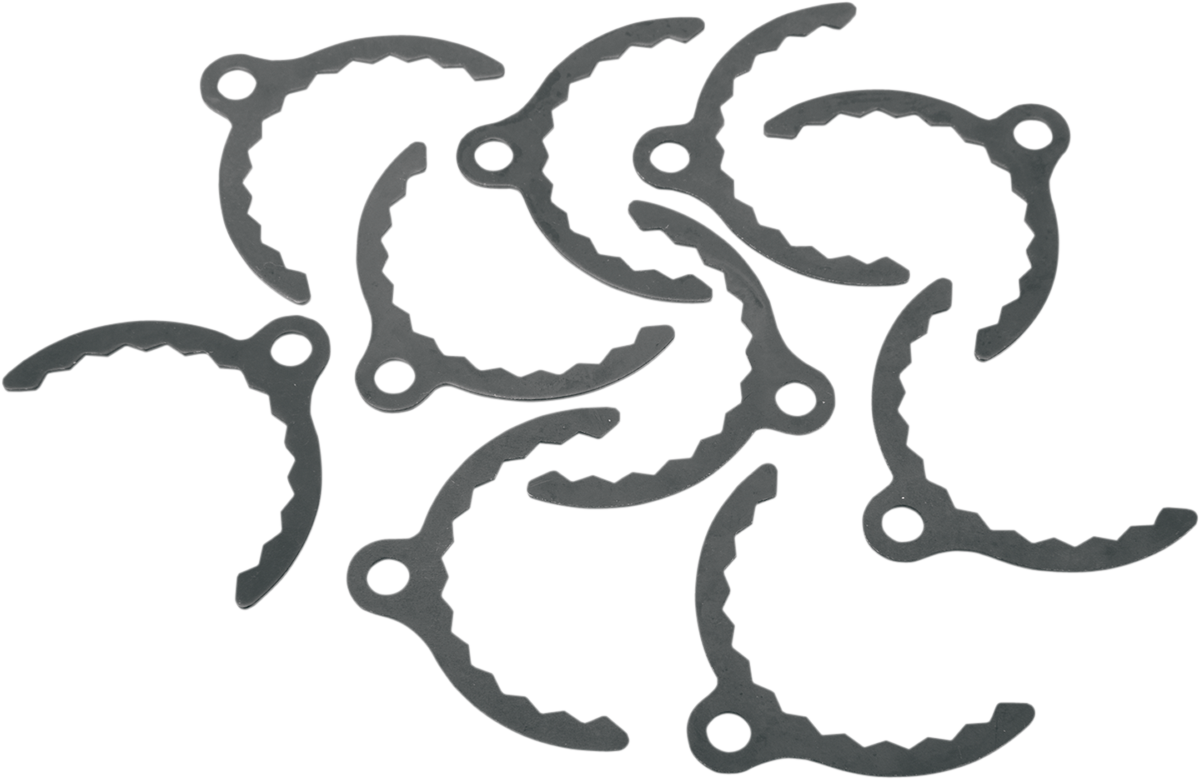 EASTERN MOTORCYCLE PARTS Swingarm Bearing Nut Lock Tabs - 10-Pack A-47525-52