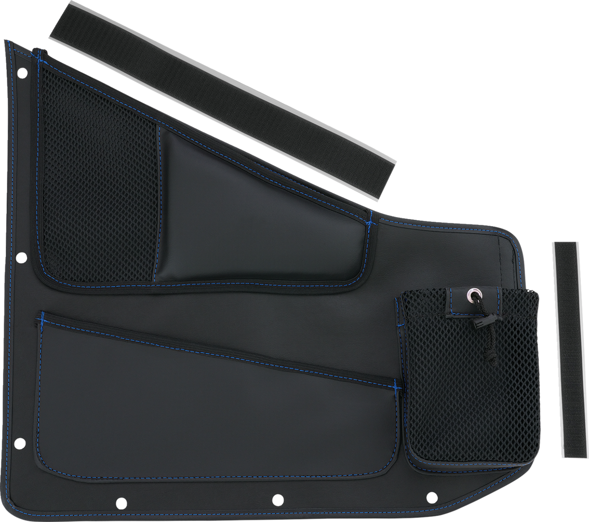 SHOW CHROME Kaliber Organizer - Driver - Black with Blue Stitching H44-7DBLU