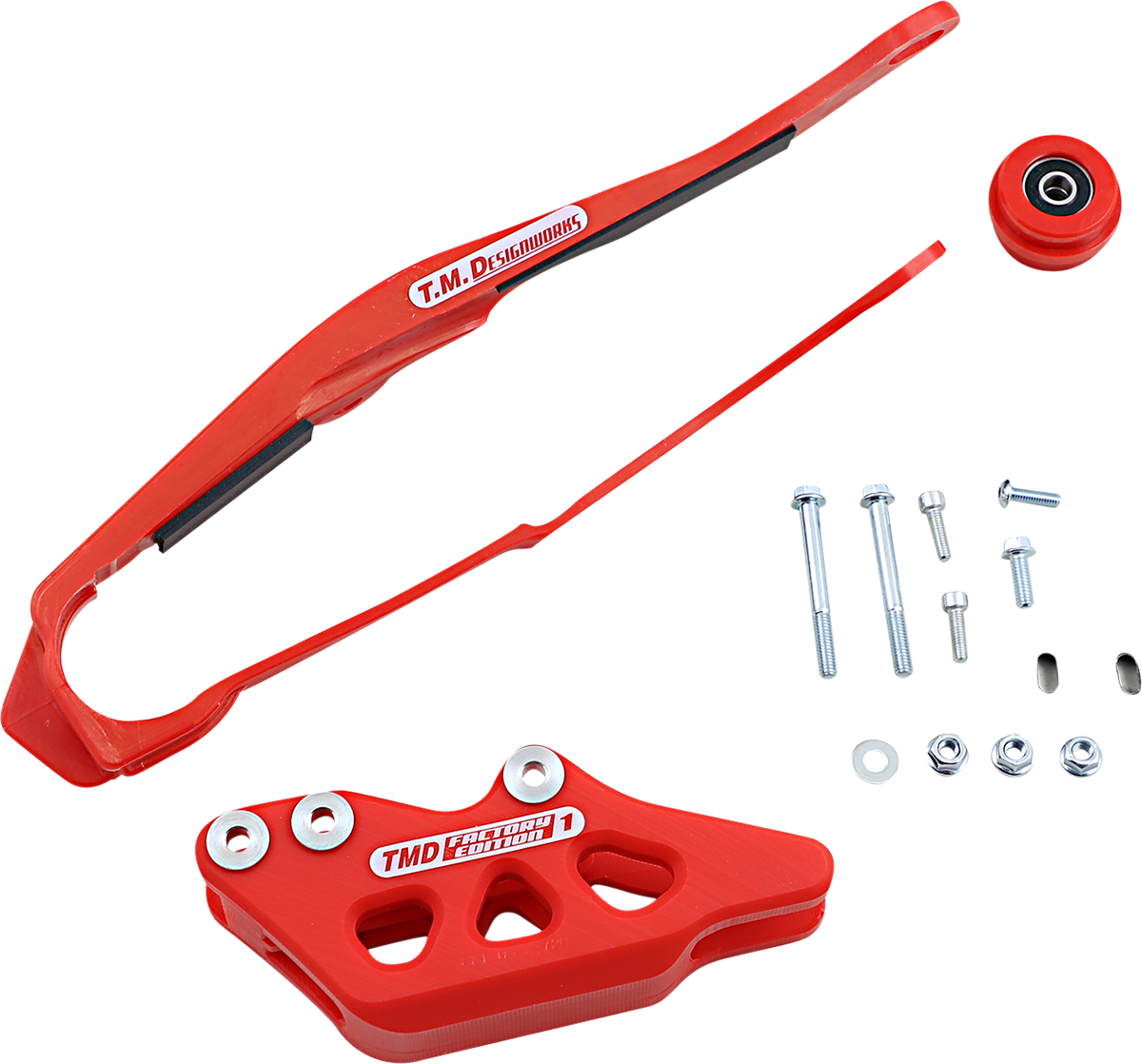 T.M. DESIGNWORKS Chain Guide/Slider - Honda - Red DCK-OR4-RD