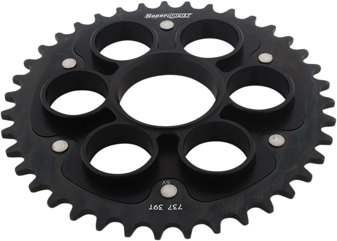 SUPERSPROX Stealth Rear Sprocket - 39 Tooth - Black - Ducati RST-737-39-BLK