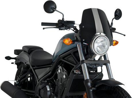 PUIG HI-TECH PARTS New Generation Windscreen - Black - Rebel 3829N