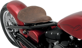 DRAG SPECIALTIES Seat - Spring Solo - Low-Profile - Large - Distressed Brown Leather/Perimeter Stitch 0806-0056