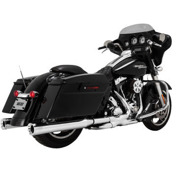 Tubo de dirección VANCE &amp; HINES Power Duals - Cromado para Road /Glide Harley-Davidson 16332 