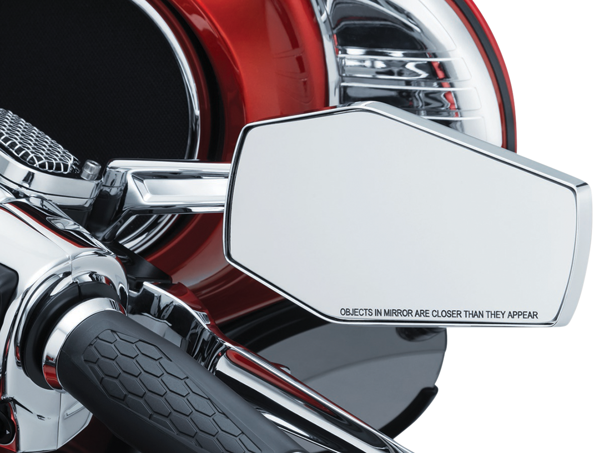 KURYAKYN Mirror - Hex - Side View - Hexagon - Chrome 5918