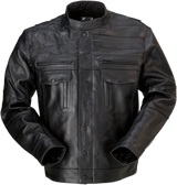 Z1R Deagle Leather Jacket - Black - Large 2810-3759