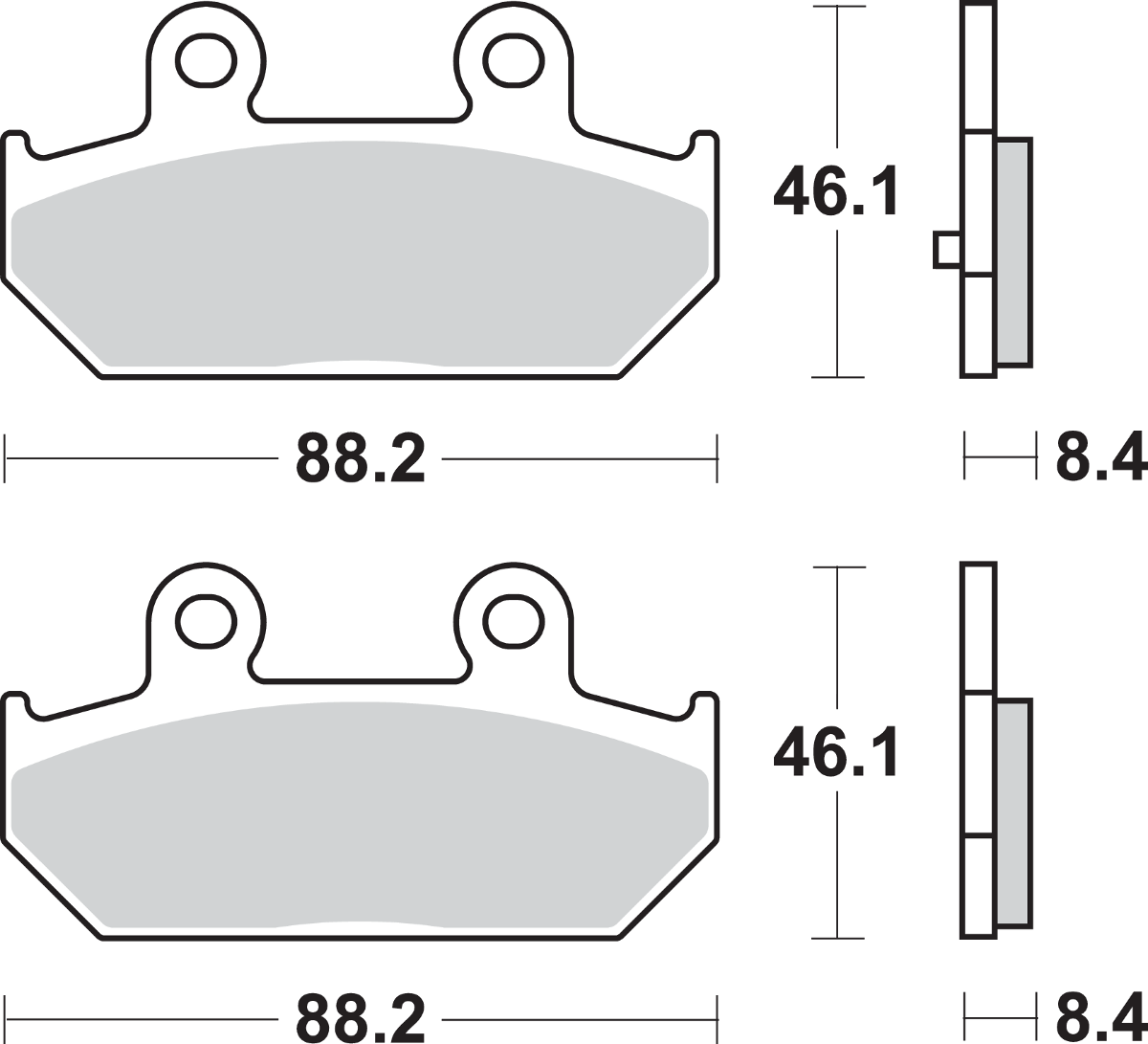 SBS Scooter Brake Pads - Burgman 182MS