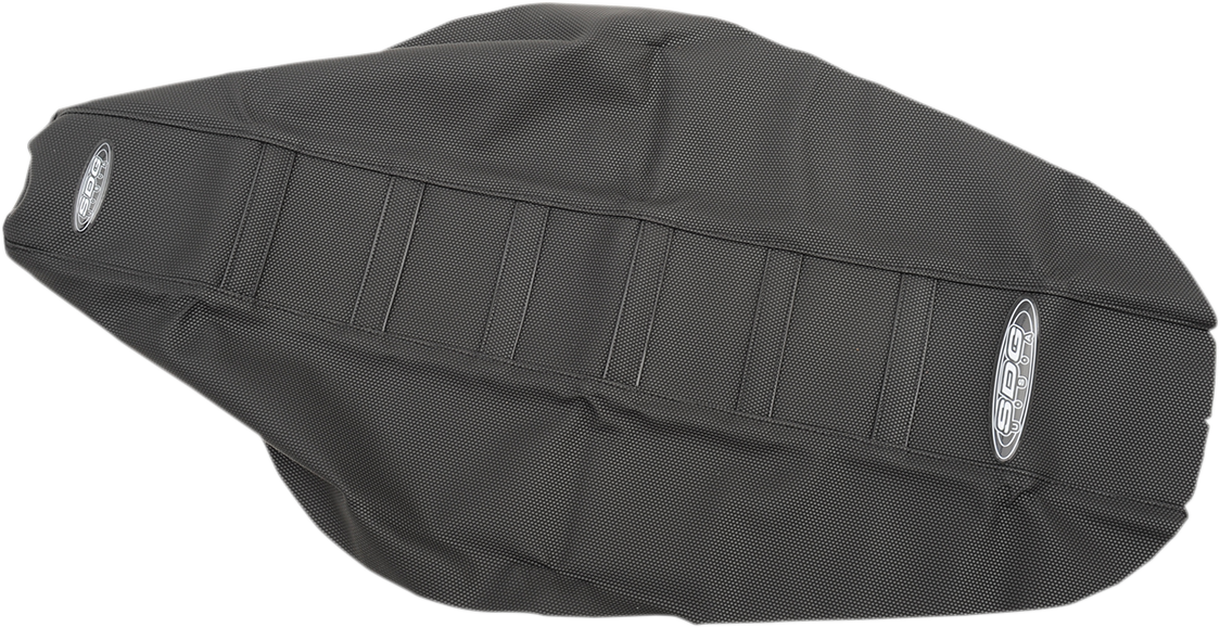 SDG 6-Ribbed Seat Cover - Black Ribs/Black Top/Black Sides 95927