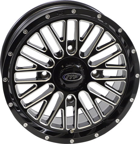 ITP Wheel - Momentum - Front/Rear - Black/Milled - 15x7 - 4/156 - 5+2 (+30 mm) 1522741731B