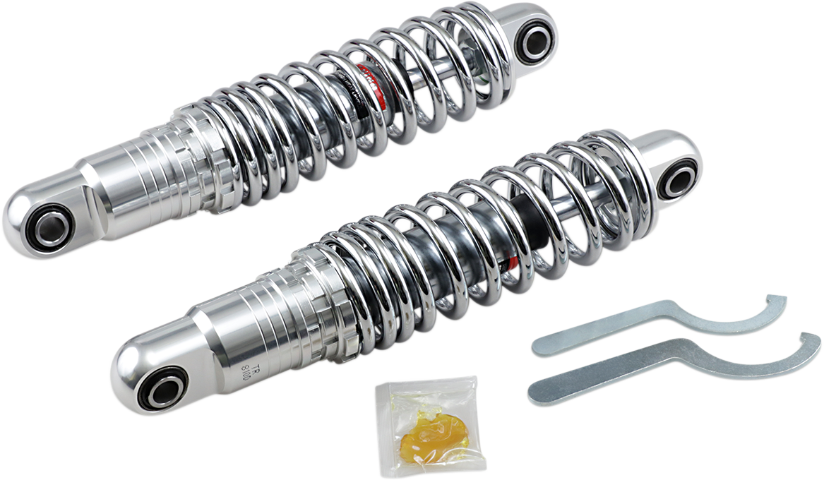 DRAG SPECIALTIES SHOCKS Premium Ride-Height Adjustable Shocks - Chrome - Heavy Duty - 12" C16-0162H