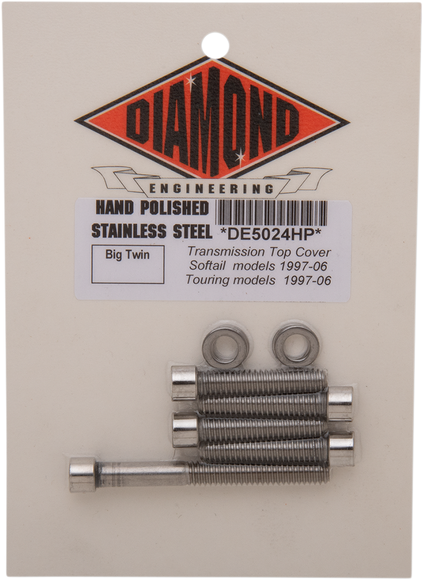 DIAMOND ENGINEERING Bolt Kit - Transmission Top - Touring DE5024HP